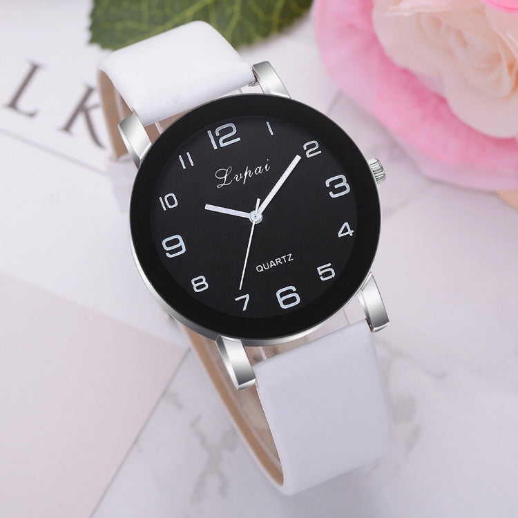 Lvpai P383 Black Dial Number Quartz Watch