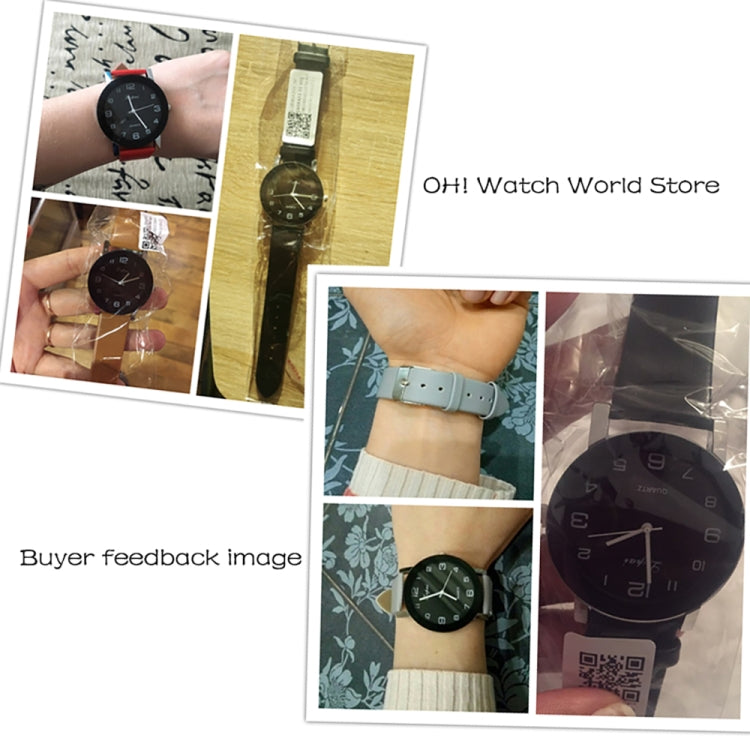 Lvpai P383 Black Dial Number Quartz Watch