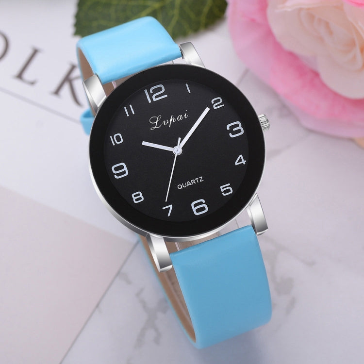 Lvpai P383 Black Dial Number Quartz Watch