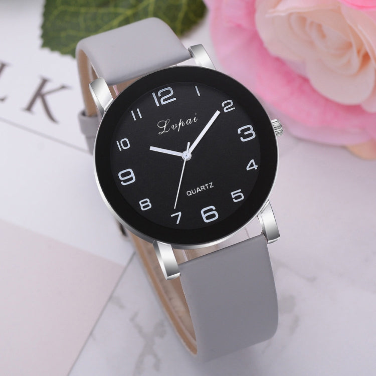 Lvpai P383 Black Dial Number Quartz Watch
