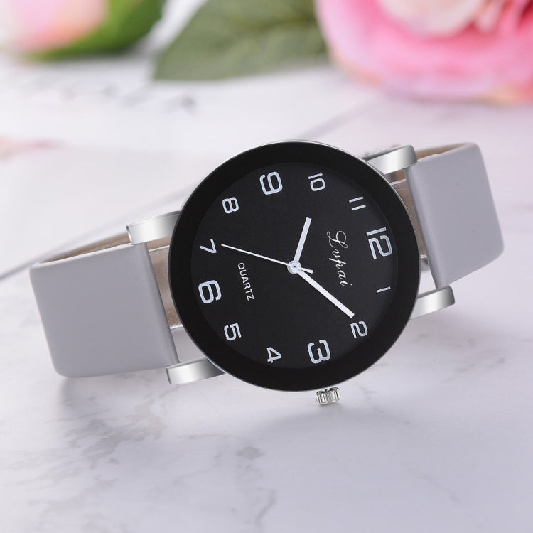 Lvpai P383 Black Dial Number Quartz Watch