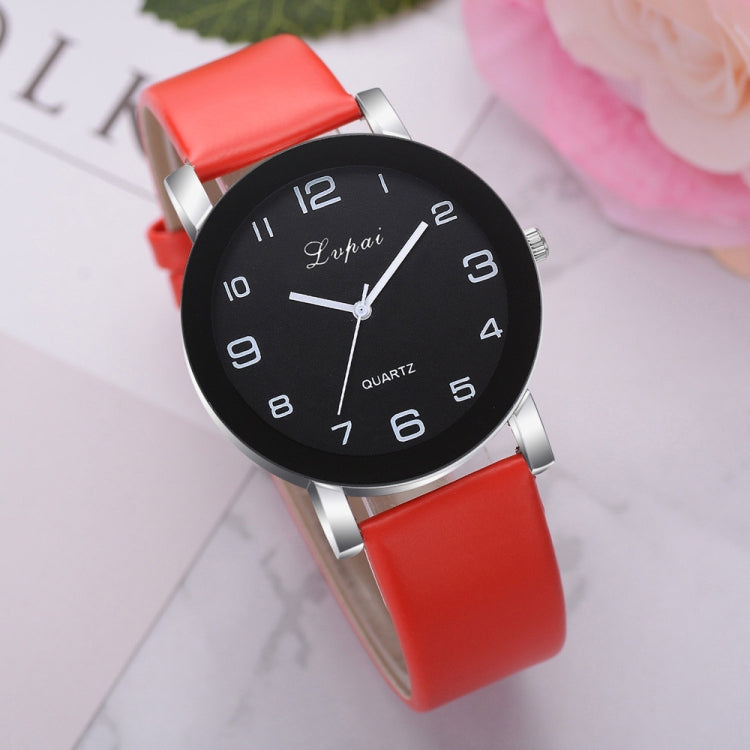 Lvpai P383 Black Dial Number Quartz Watch