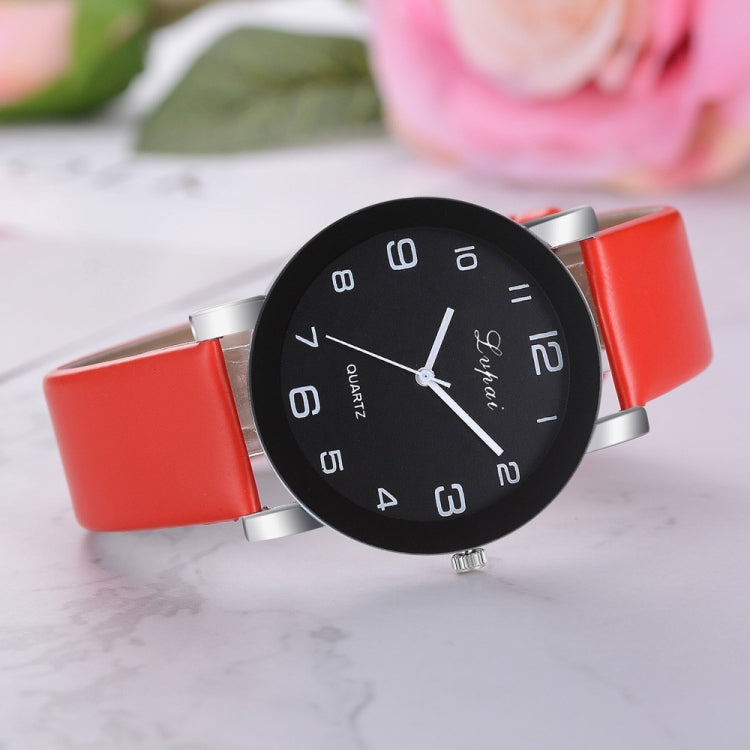 Lvpai P383 Black Dial Number Quartz Watch