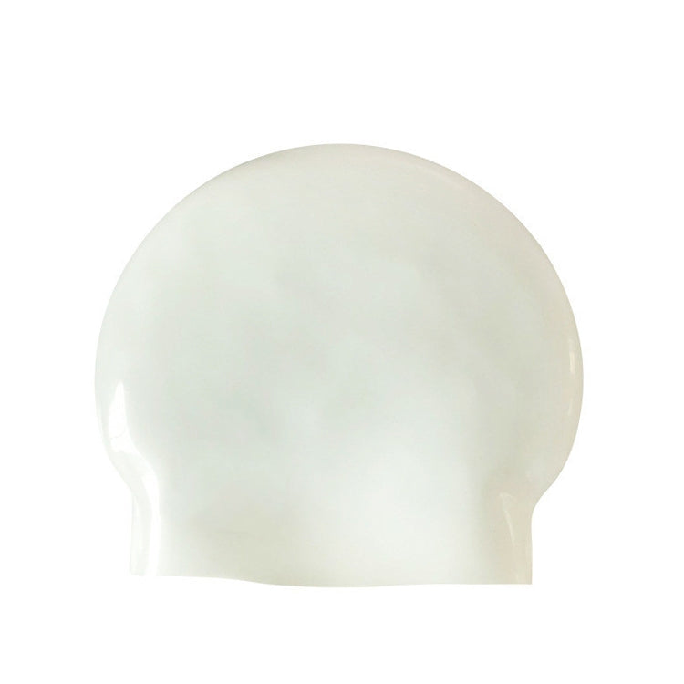 Glossy Seamless Pure Silicone High Elasticity Professional Swimming Cap