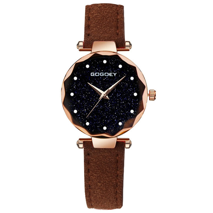 GOGOEY Rectangle Dial Drill Simple Scrub Soft Belt Watch