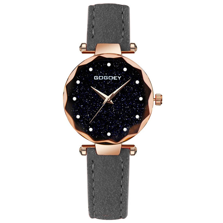 GOGOEY Rectangle Dial Drill Simple Scrub Soft Belt Watch