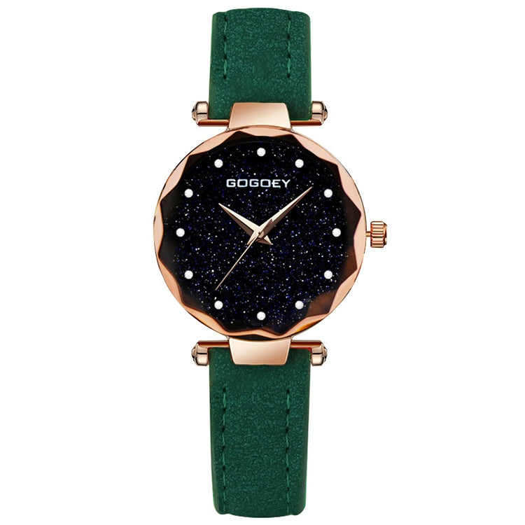 GOGOEY Rectangle Dial Drill Simple Scrub Soft Belt Watch