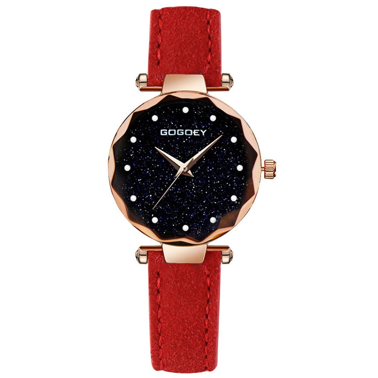 GOGOEY Rectangle Dial Drill Simple Scrub Soft Belt Watch