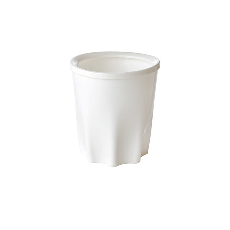 10 PCS Multi-purpose Uncover Plastic Trash Can for Kitchen in Home Living Room with Press-Ring, Size:L 19x24.5x27.5cm