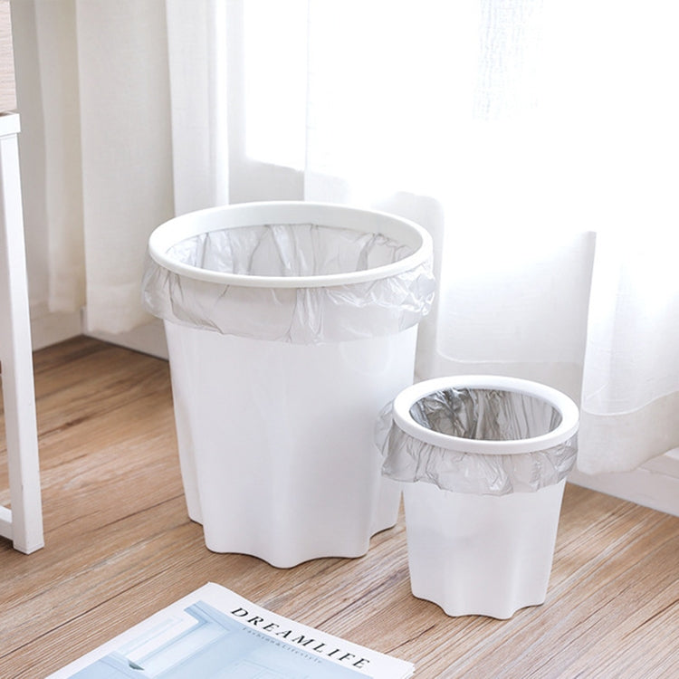 10 PCS Multi-purpose Uncover Plastic Trash Can for Kitchen in Home Living Room with Press-Ring, Size:L 19x24.5x27.5cm
