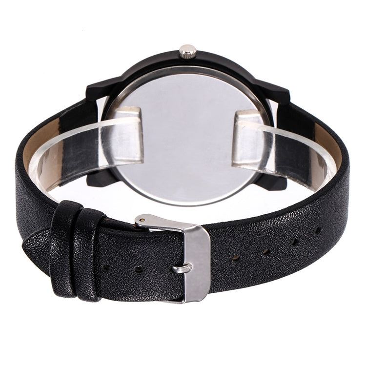 Khorasan 066 Creative Design Wristwatch Digital Discs Hands Quartz Watches(Black)