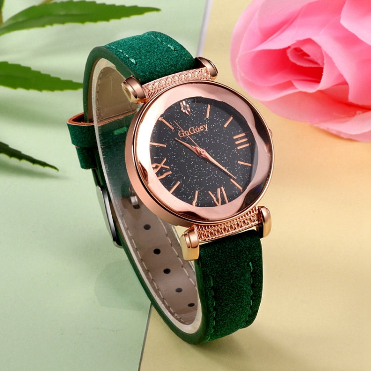 Gogoey Ladies Starry Sky Leather Belt Watch
