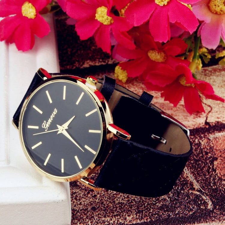 2 PCS Casual Simple Sofa Leather Quartz Couple Watch