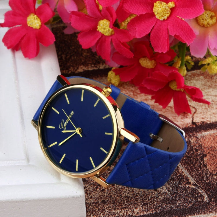 2 PCS Casual Simple Sofa Leather Quartz Couple Watch