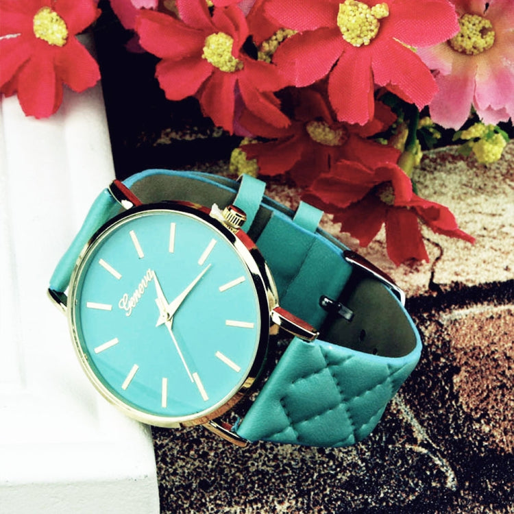 2 PCS Casual Simple Sofa Leather Quartz Couple Watch
