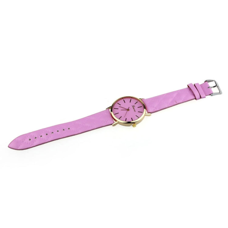 2 PCS Casual Simple Sofa Leather Quartz Couple Watch