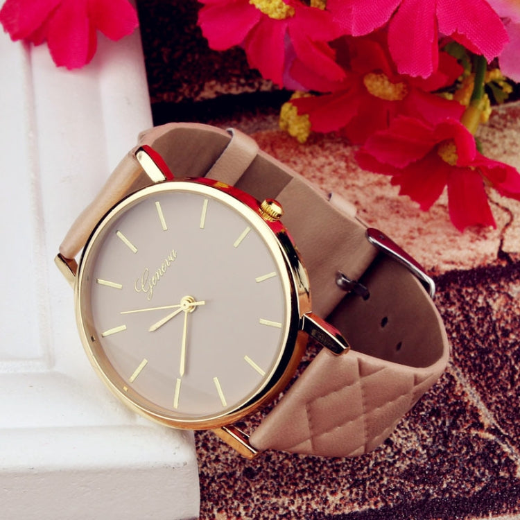 2 PCS Casual Simple Sofa Leather Quartz Couple Watch