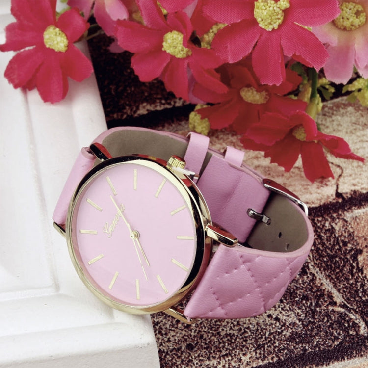 2 PCS Casual Simple Sofa Leather Quartz Couple Watch