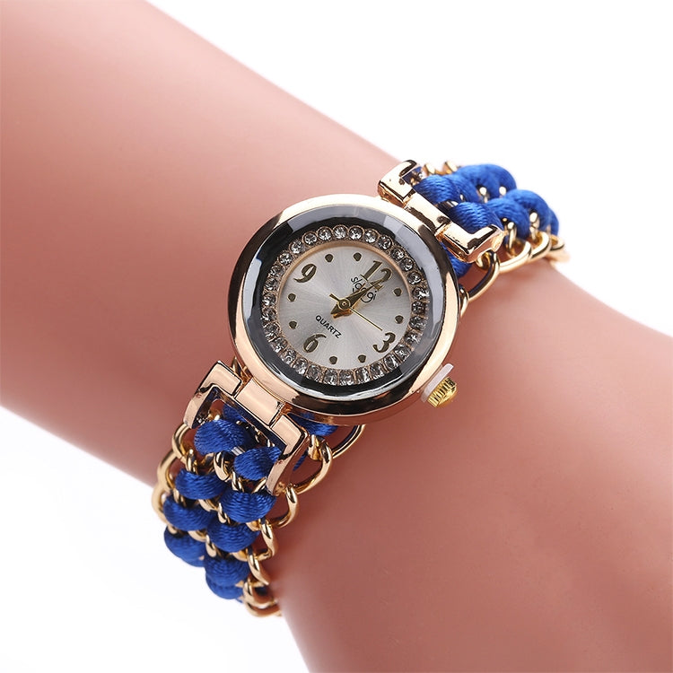Sloggi 377 Women Knitting Rope Chain Quartz Wrist Watch