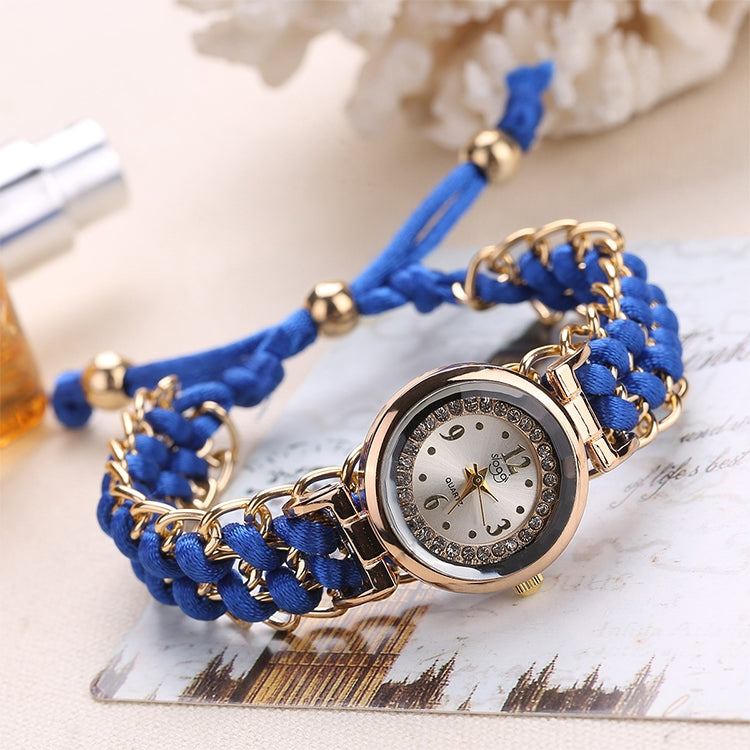 Sloggi 377 Women Knitting Rope Chain Quartz Wrist Watch