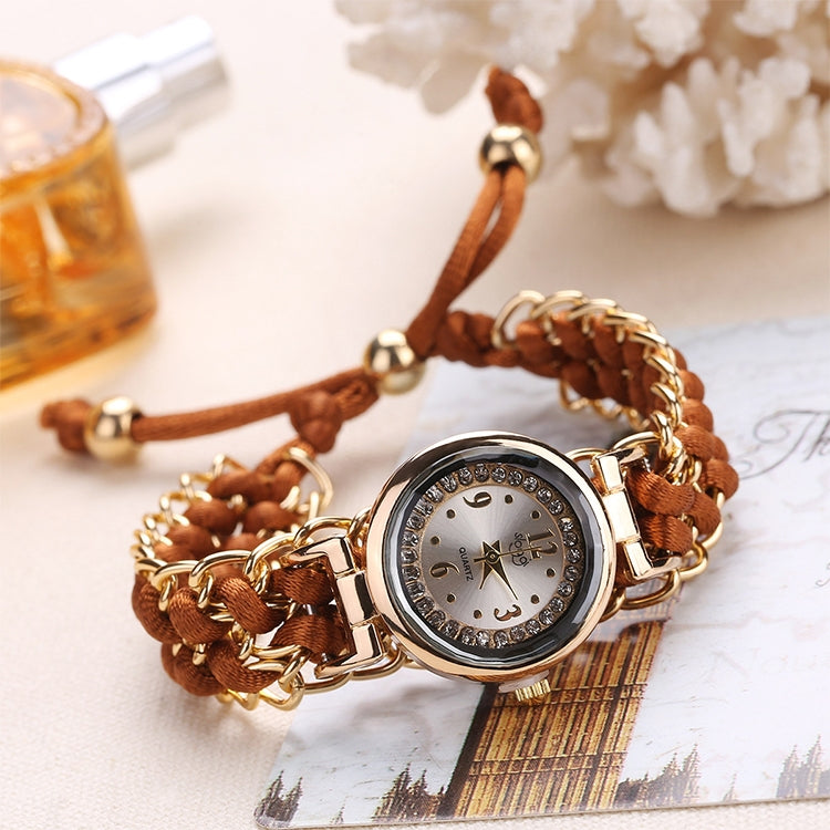 Sloggi 377 Women Knitting Rope Chain Quartz Wrist Watch