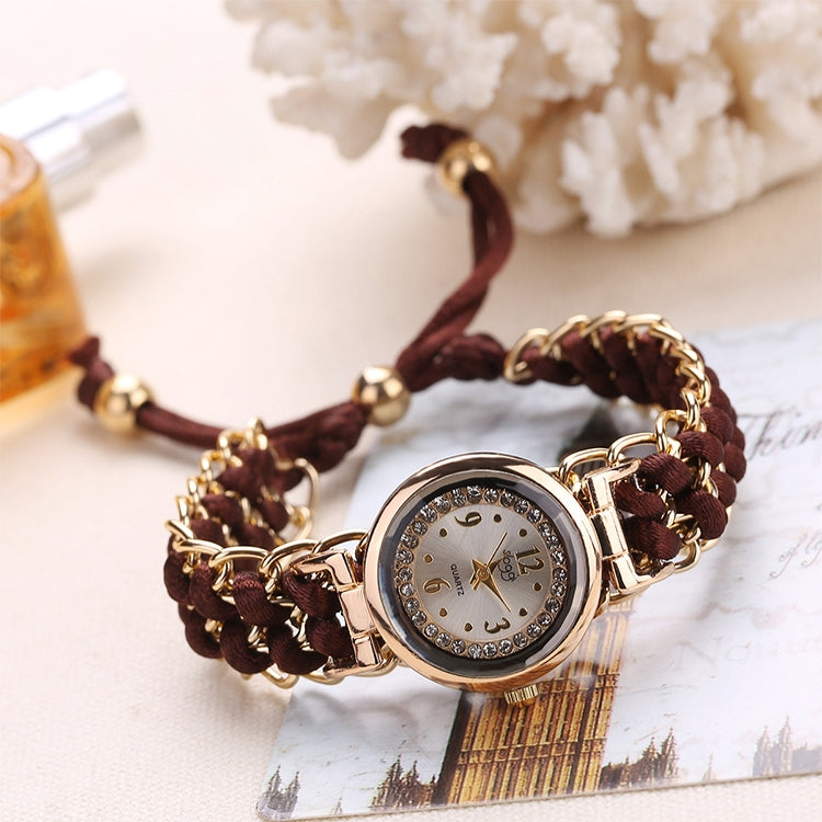 Sloggi 377 Women Knitting Rope Chain Quartz Wrist Watch