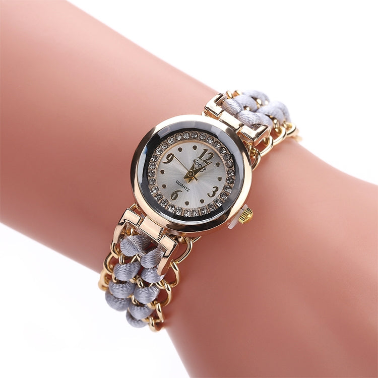 Sloggi 377 Women Knitting Rope Chain Quartz Wrist Watch