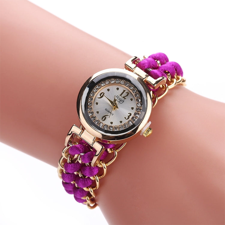 Sloggi 377 Women Knitting Rope Chain Quartz Wrist Watch