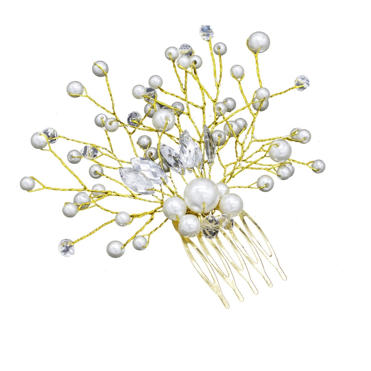 Pearl Women Hair Combs Wedding Hair Accessories Hair Pin Rhinestone Tiara Bridal Clip Crystal Crown Bride Hair Jewelry