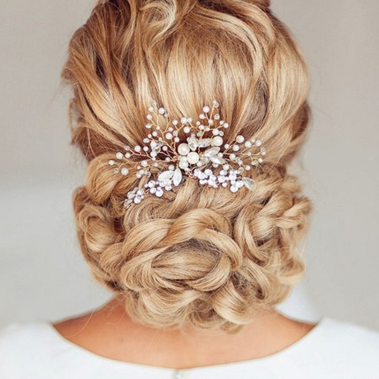 Pearl Women Hair Combs Wedding Hair Accessories Hair Pin Rhinestone Tiara Bridal Clip Crystal Crown Bride Hair Jewelry