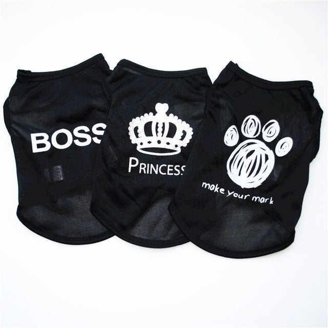 2 PCS Sports Dog Clothes T Shirt Costume Puppy Pet Dog Clothing Summer Cat Dog Vest, Size:M