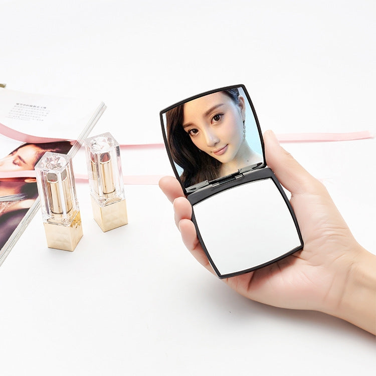 2 PCS Mini Square Double-sided Portable Vanity Mirror