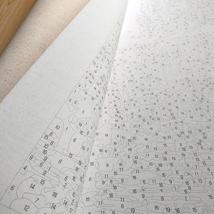 Stone Pine Landscape Pattern DIY Oil Painting by Number Paint Kit(Green)