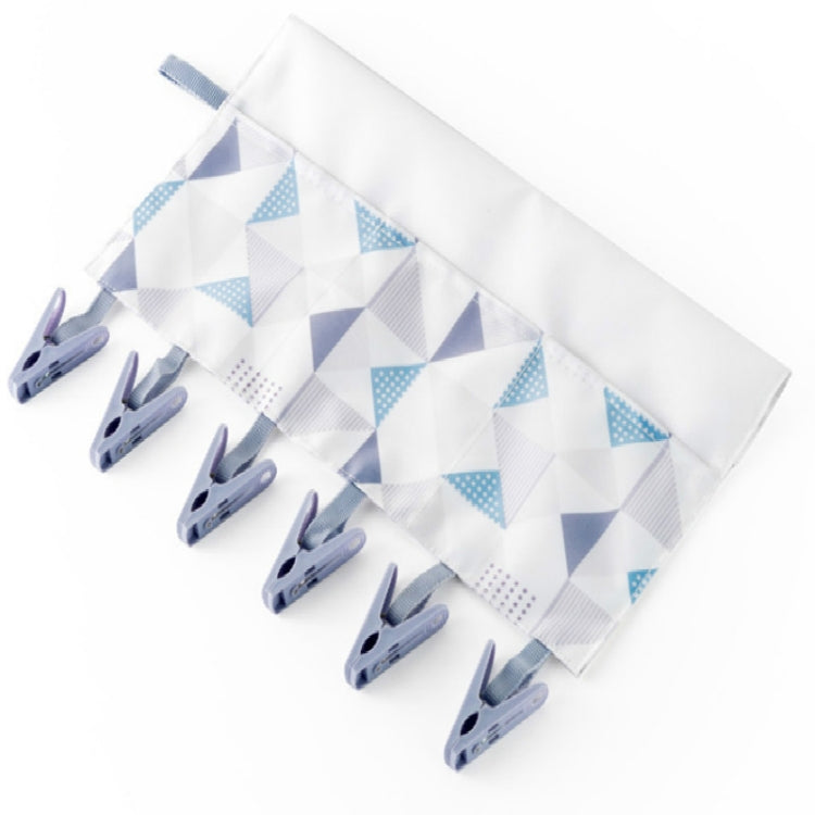 Household Portable Multi-function Fabric Hanger Folding Bathroom Rack Hanging Storage Drying Clothes Underwear Clips With Hanging Bag