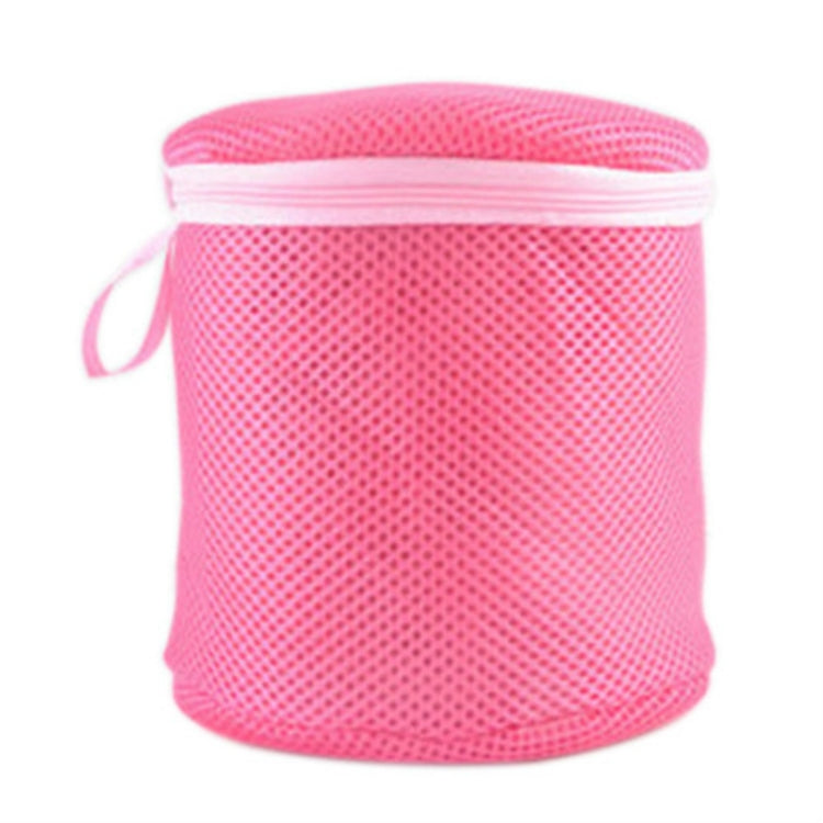 2 PCS Underwear Bra Laundry Mesh Wash Basket Net Washing Storage Zipper Bag Round