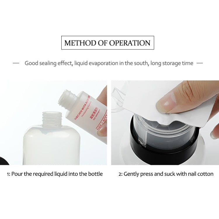 3PCS/Set 200ml Push Down Empty Pump Dispenser Clear Bottle Makeup Container PP Press Bottle