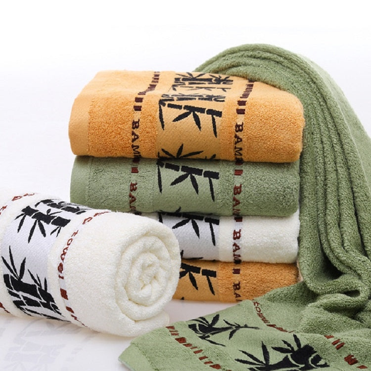 Bamboo Fiber Ink Bamboo Plain Thick Absorbent Soft Adult Bath Towel