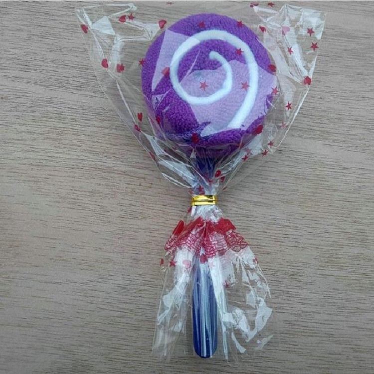 3 PCS Creative Small Gift Two-color Lollipop Fiber Towel Random Color Delivery