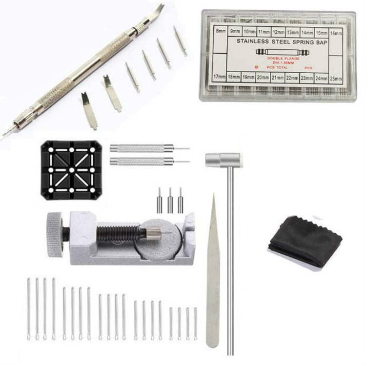 HQ0019 107 in 1 Watch Repair Tools Set Lug Pin Spring Pin Change Strap Tool Set