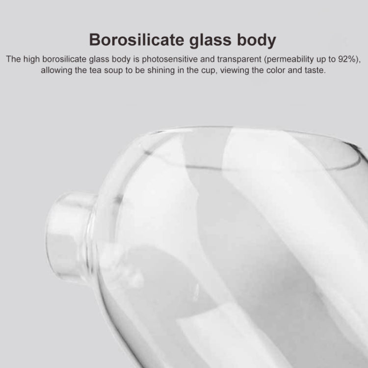 High Borosilicate Glass Cork Lid Teapot Juice Cold Kettle, Style:Medium Ball