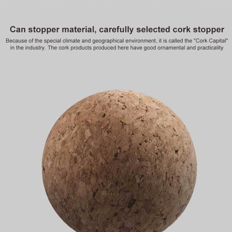 High Borosilicate Glass Cork Lid Teapot Juice Cold Kettle, Style:Medium Ball