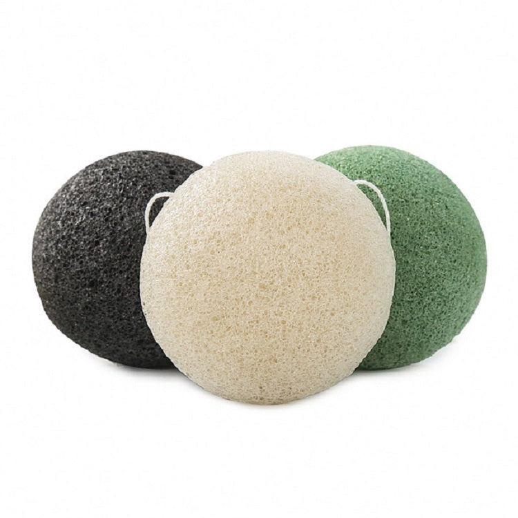 Natural Konjac Face Bashing and Exfoliating Oil Control(White)