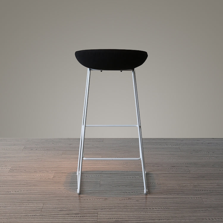 Nordic Minimalist Creative Wrought Iron Cafe High Chair, Size:65cm