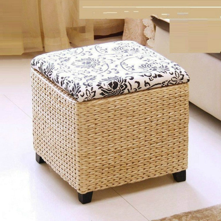 Seat Kruk Banks Madeira Ottoman Stool Sgabelli Folding Ladder Werkbank Pouf Poef Kids Furniture Storage Foot Stool, Color:Large Square Stool Totem