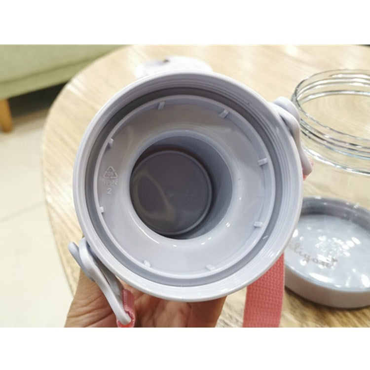 Bailiyou Hit Color Lanyard Outdoor Travel Plastic Cup Sports Bottle Cup, Capacity:700ML