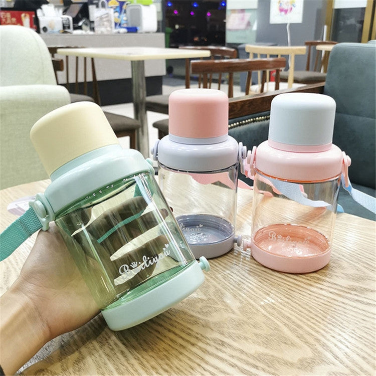 Bailiyou Hit Color Lanyard Outdoor Travel Plastic Cup Sports Bottle Cup, Capacity:700ML