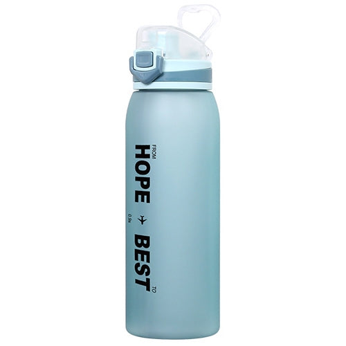 Fitness Matte Outdoor Sports Bottle Lock Type Bounce Bottle, Capacity:900ML