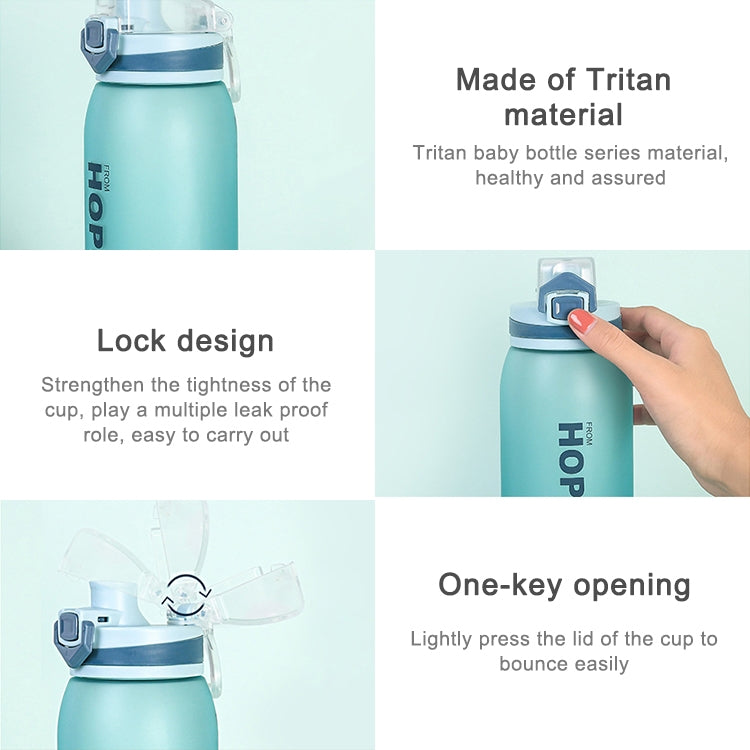 Fitness Matte Outdoor Sports Bottle Lock Type Bounce Bottle, Capacity:900ML