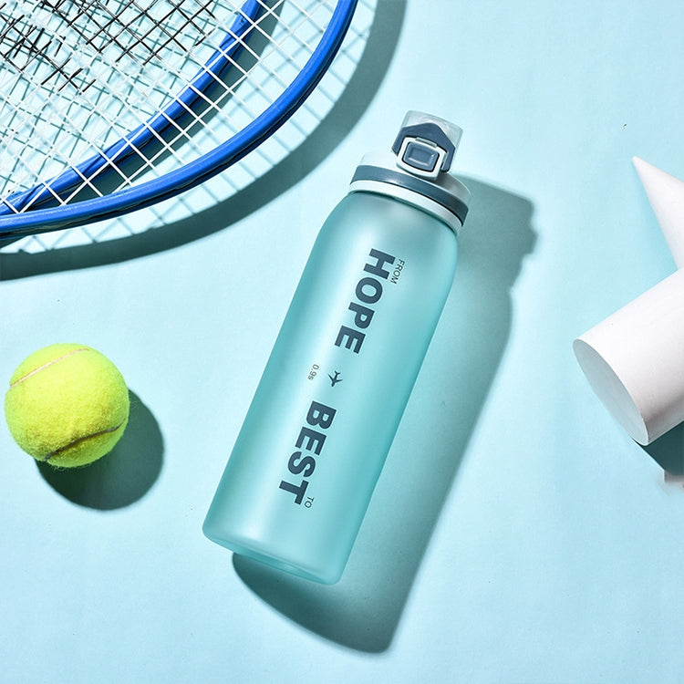 Fitness Matte Outdoor Sports Bottle Lock Type Bounce Bottle, Capacity:900ML