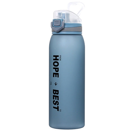 Fitness Matte Outdoor Sports Bottle Lock Type Bounce Bottle, Capacity:900ML